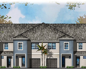 Townhome Elevation Rendering